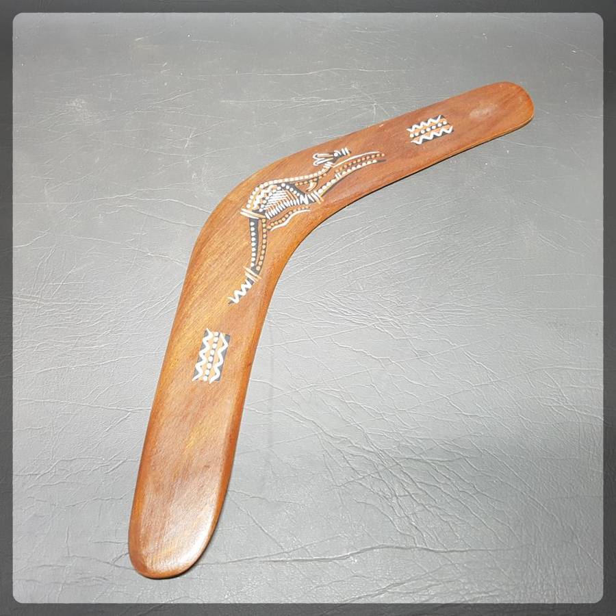 LARGE Original Hand Crafted Hand Painted Australian Boomerang!!!