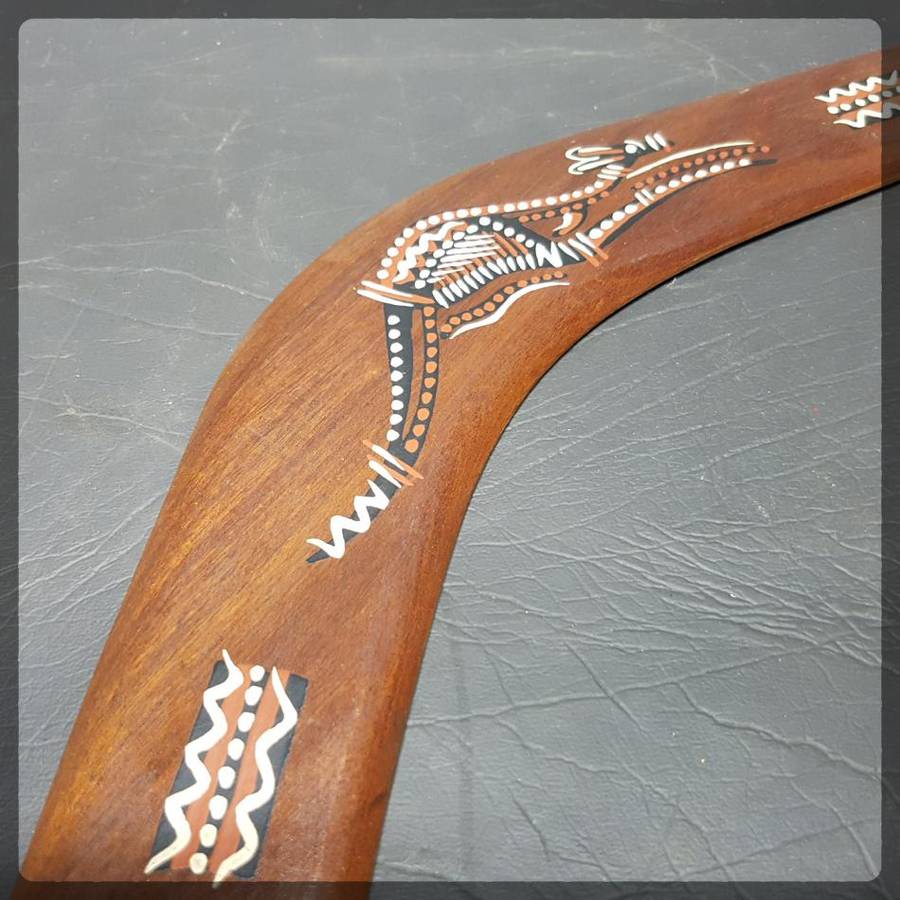 LARGE Original Hand Crafted Hand Painted Australian Boomerang!!!