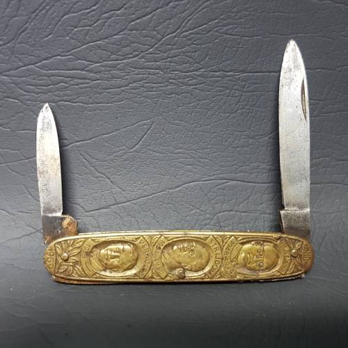RARE!!! Original Brass Union Pocket Knife!!!