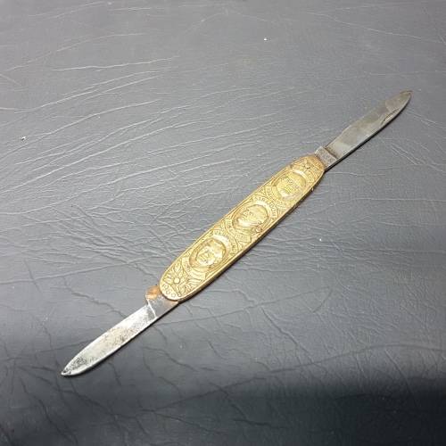 RARE!!! Original Brass Union Pocket Knife!!!