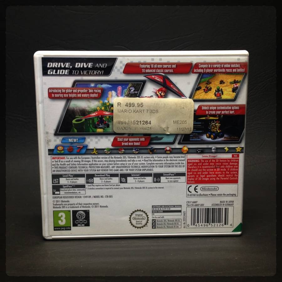 Original Nintendo 3DS Mariokart 7