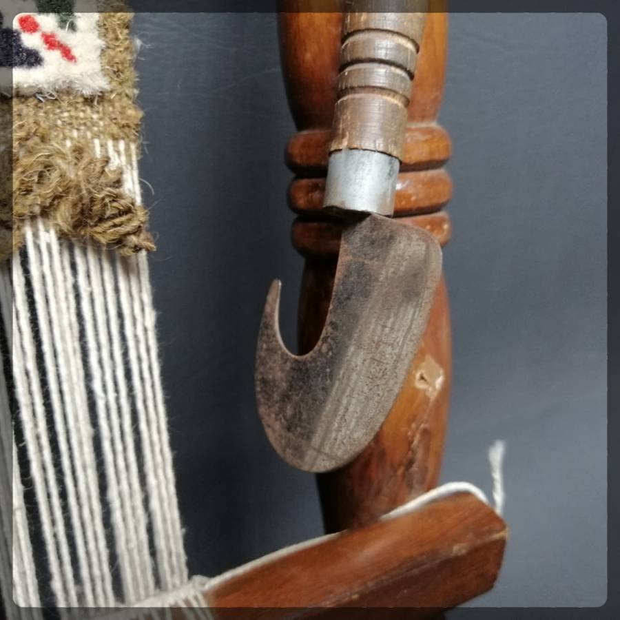 RARE!!! Authentic Vintage Middle Eastern Mini Carpet Weaving Loom and Tools!!!