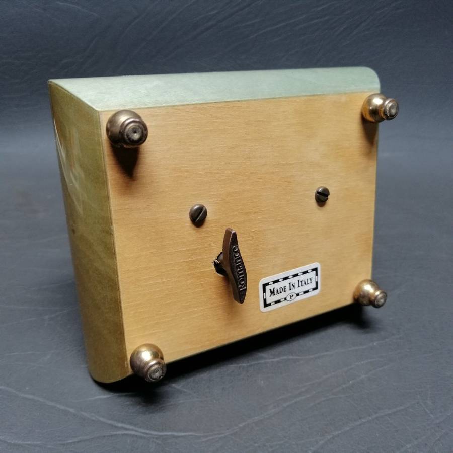 RARE!!! Handcrafted Wood Inlay Trinket Music Box Made In Italy!!! WORKING!!!