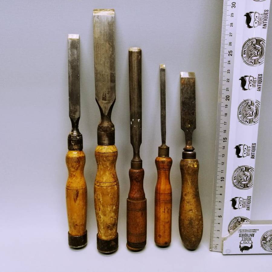 Original Vintage English and Swiss Woodworking Chisels!!!