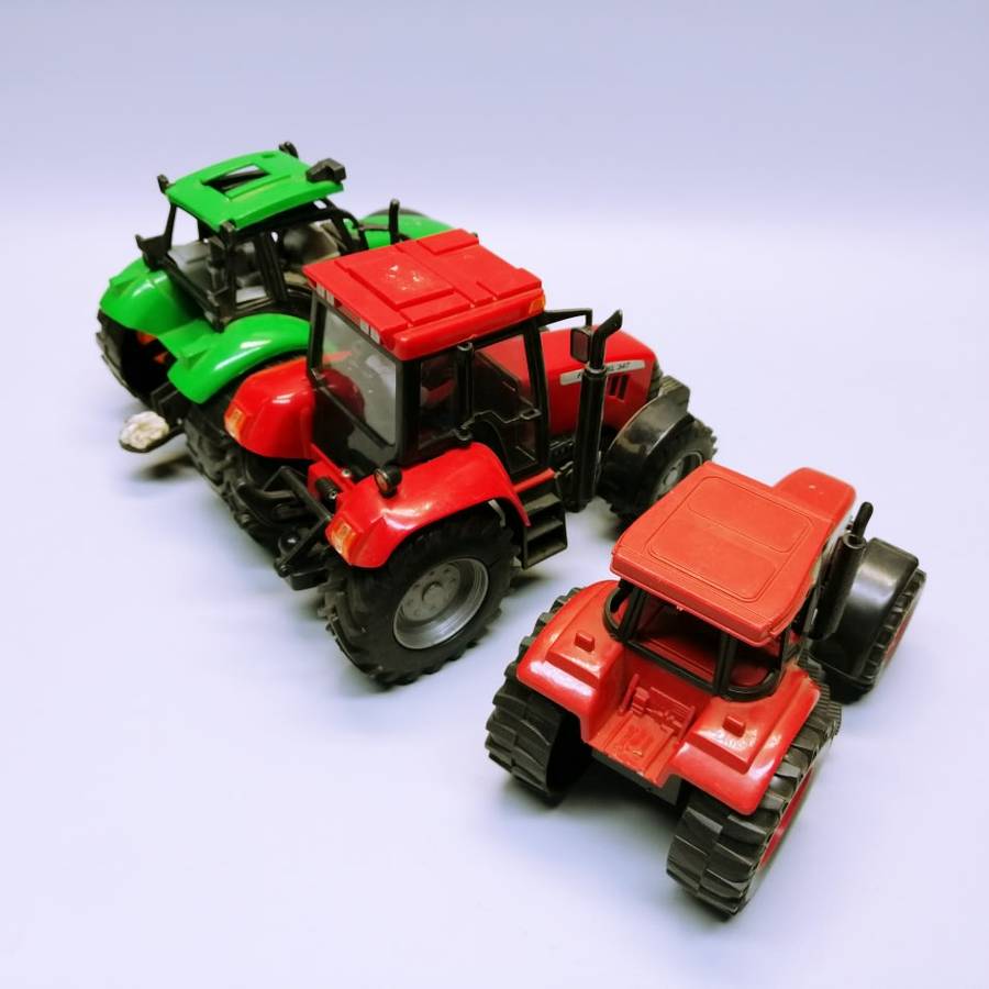 THREE Highly Detailed Hard Plastic Friction Toy Tractors!!! (Bid for all Three)