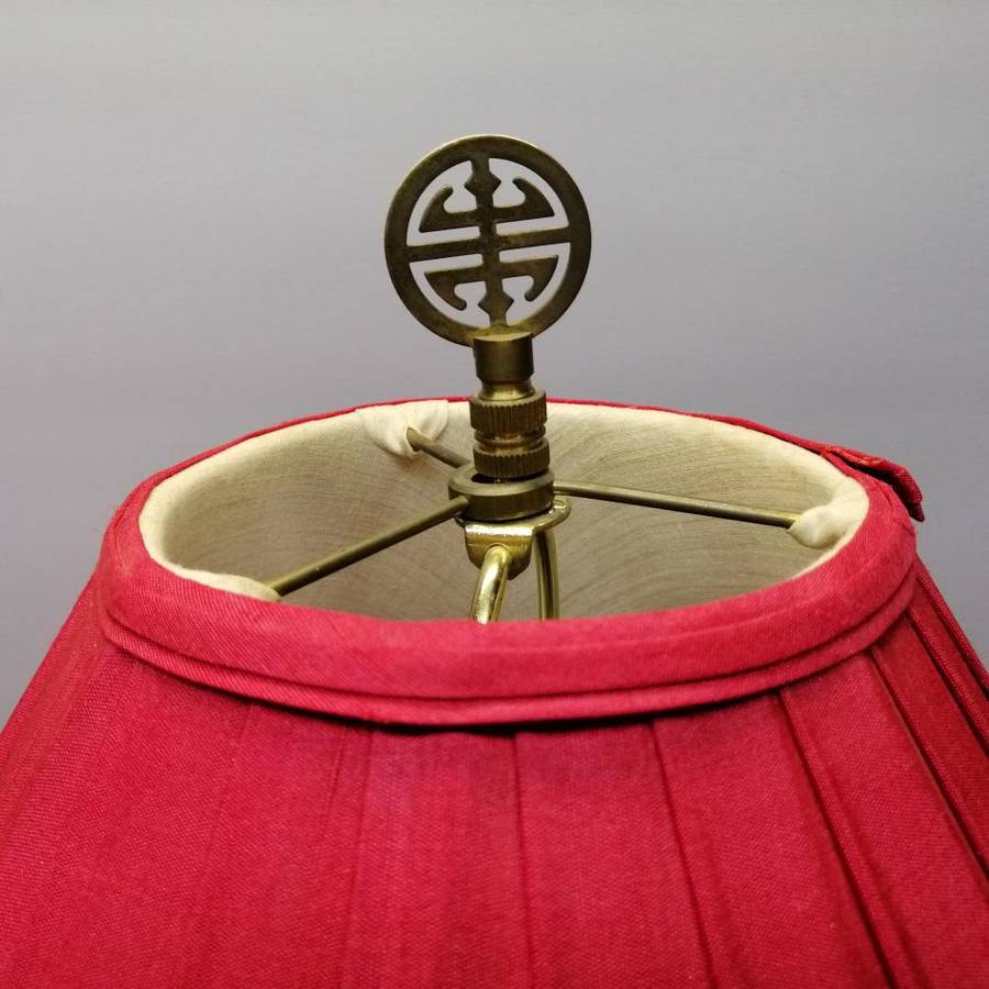 Original Detailed Karolina Lehman Oriental Themed lamp on Base (Working)