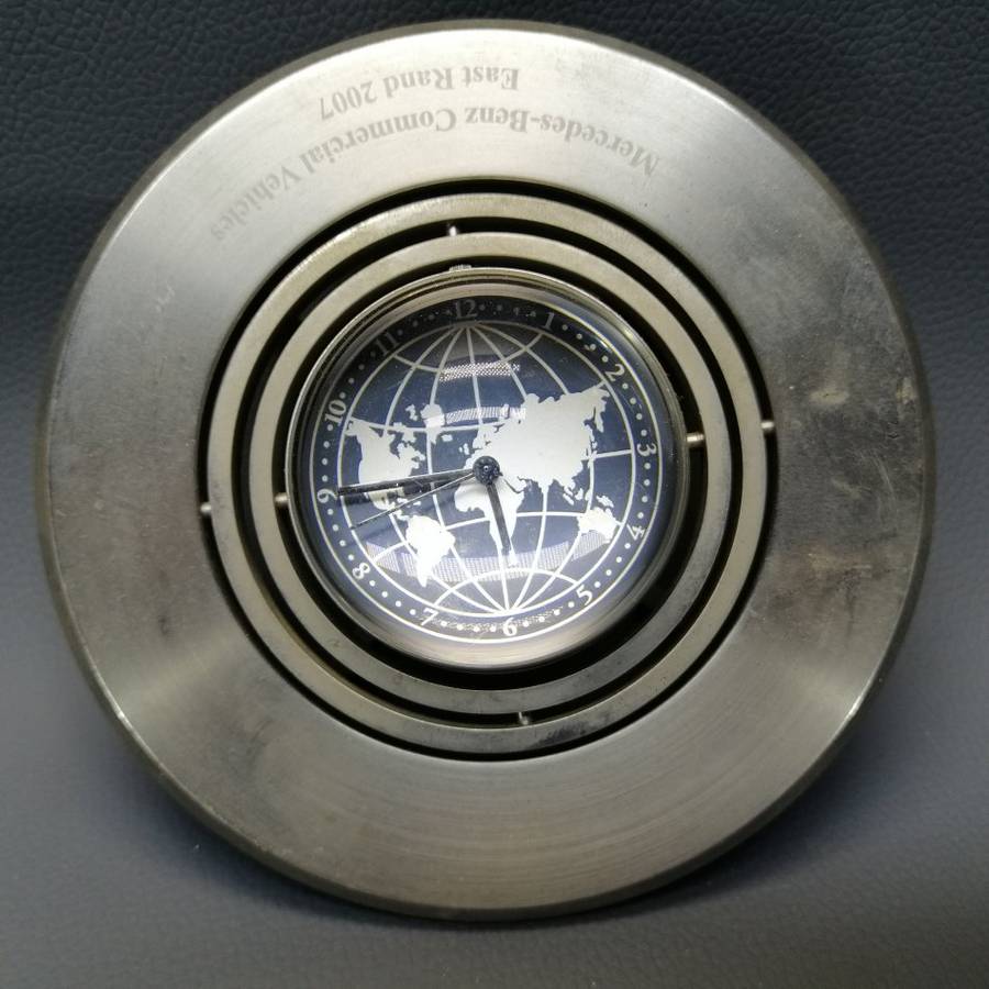 Original Mercedes Benz Promo Table Globe Clock!!!