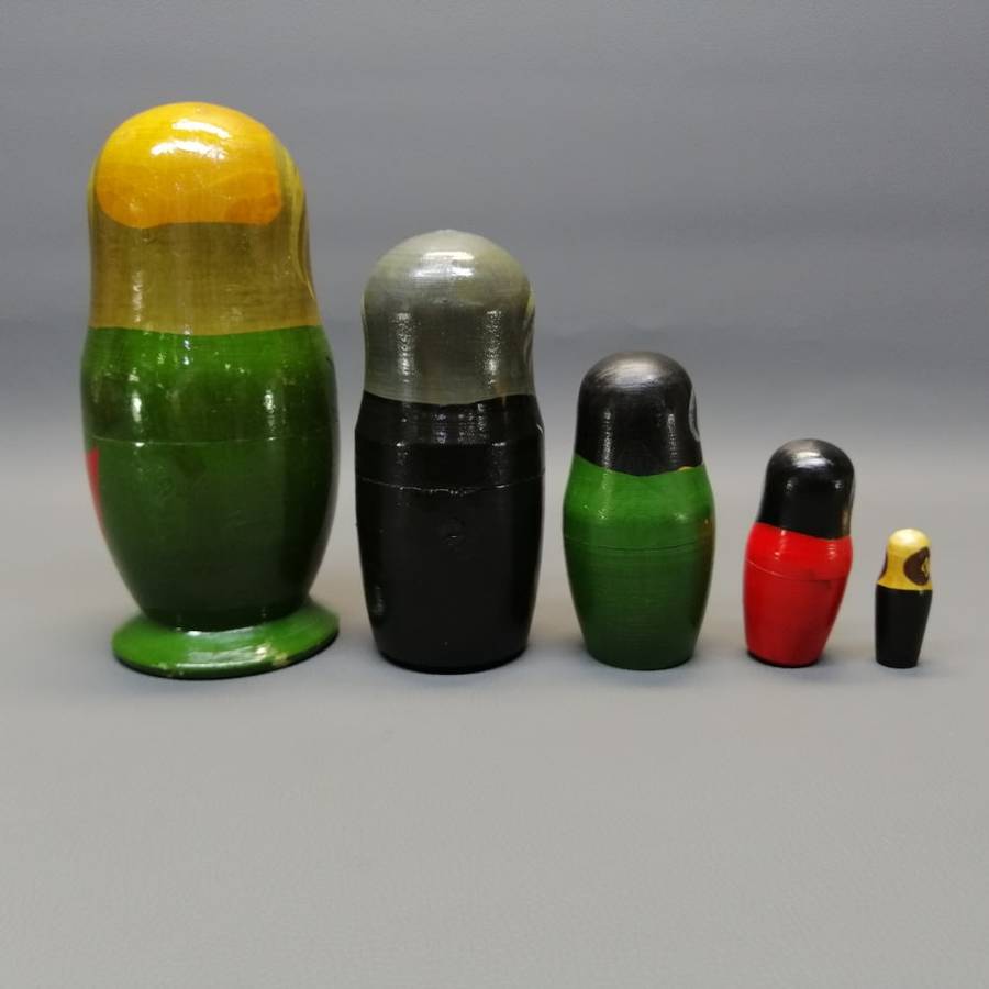 Original Hand Crafted Hand Painted 5 Level Russian Nesting Doll!!!
