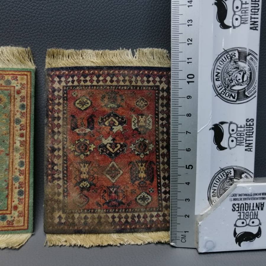 Two Original Persian Carpet Drink Coasters!!!