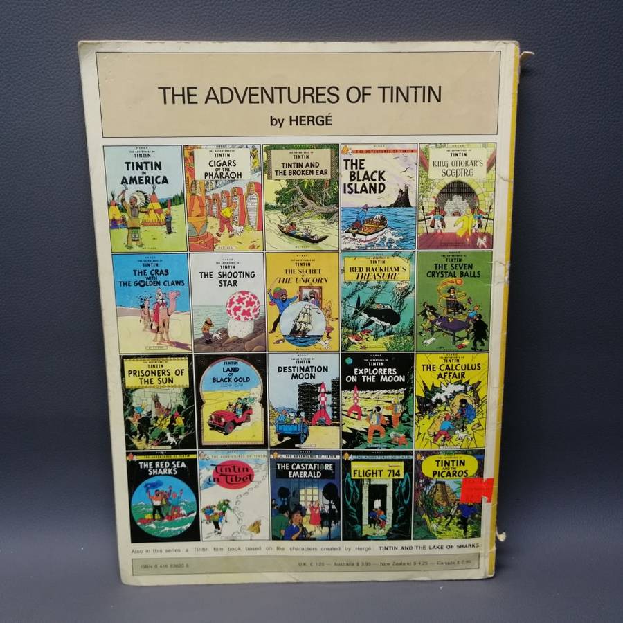 Original Herge Adventures of Tin-tin - Land of Black Gold