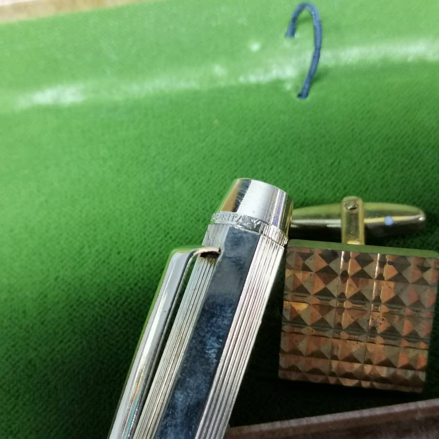 Original Vintage Italian Gold Plated Multi Pen, Cufflinks and Lighter Set!!!