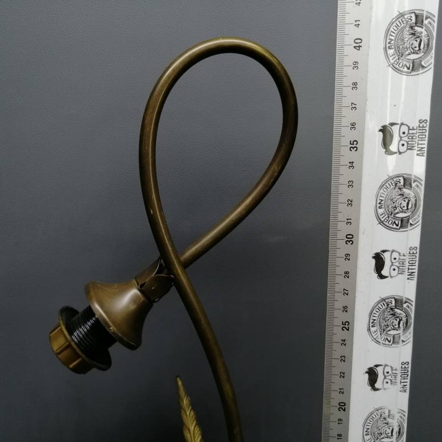 Original Highly Decorative Cast Brass Flower Lamp!!!