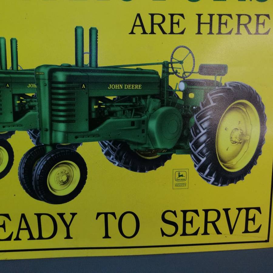 John Deere Metal Licenced Reproduction Sign!!!