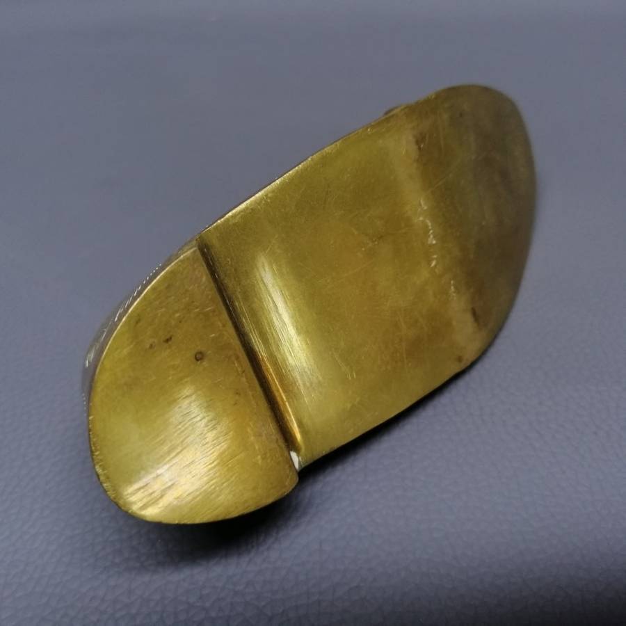 Vintage Solid Brass Detailed Shoe Formed Ashtray!!!