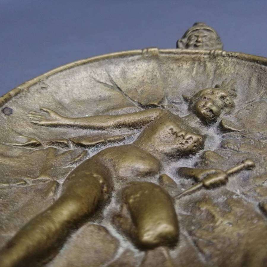 Antique Victorian Cast Metal Ashtray/Nut Bowl!!!