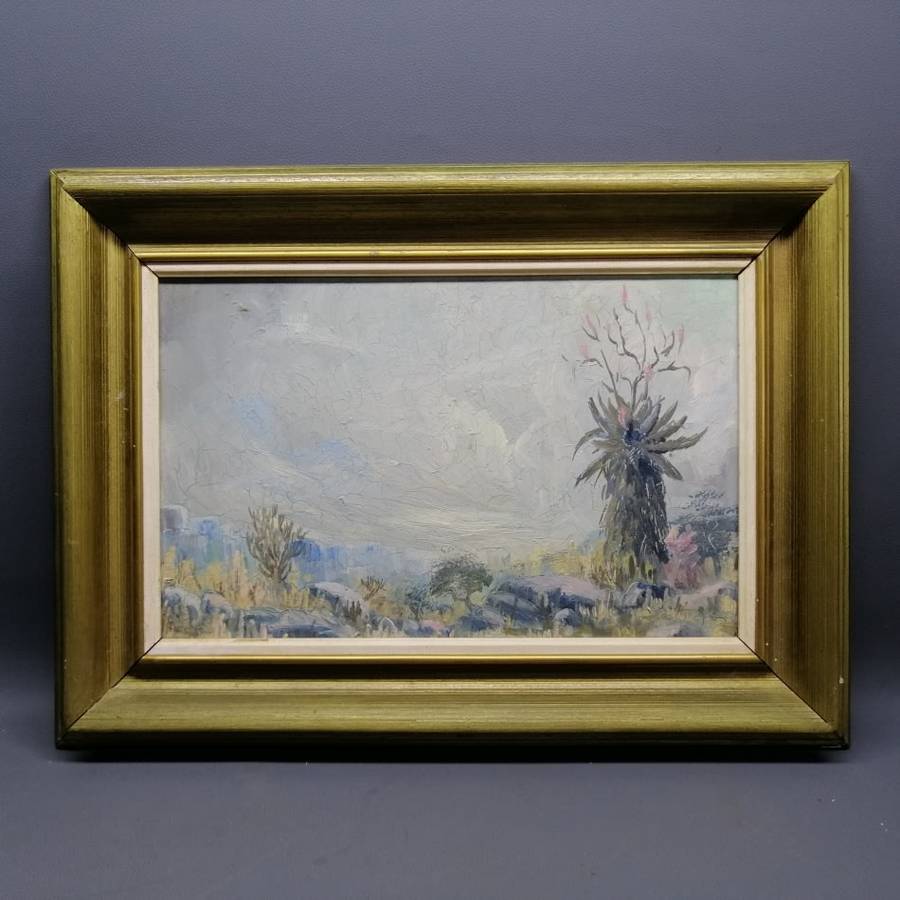 Original Framed Oil on Board J Labuschagne 1965 Landscape!!! 360 x 500