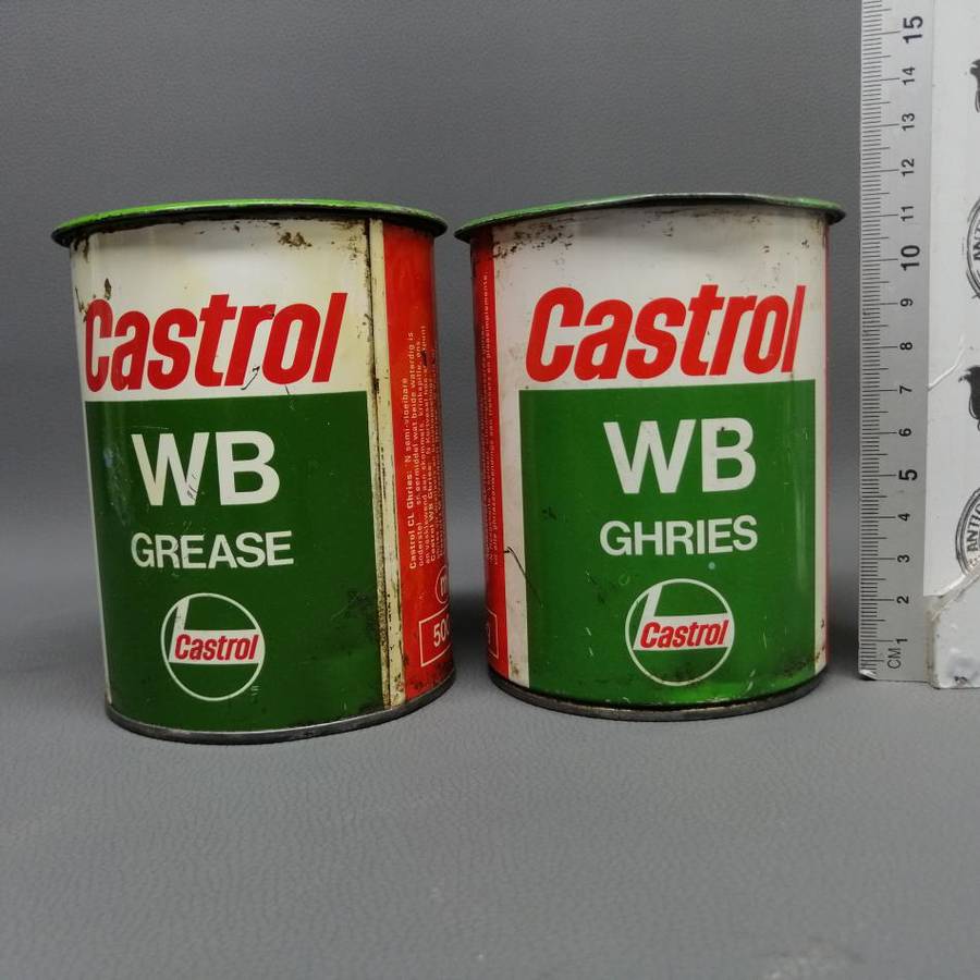 Original Vintage CASTROL Wheel Bearing Grease 500g Tin!!! Bid Per Can!!!