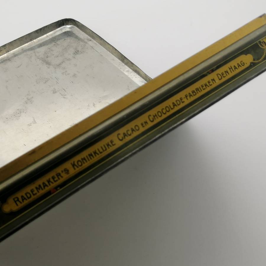 RARE!!! 1940's Dutch Rademaker's Lithographed Chocolate Tin Container!!!