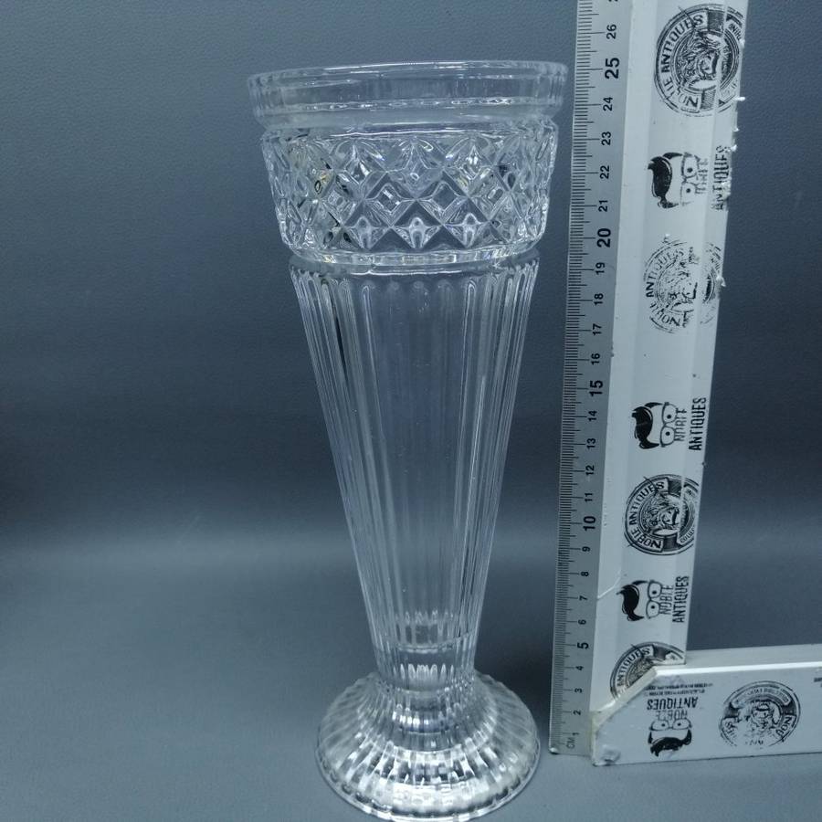 Exquisite!!! LARGE Vintage Crystal Tall Flower Vase!!!
