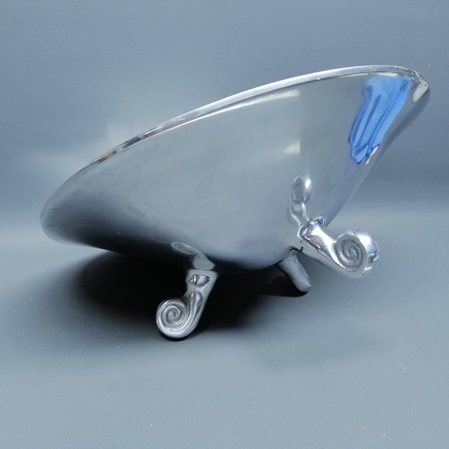 Large Cast Metal Carrol Boyes Styled Footed Fruit or Salad Bowl!!!