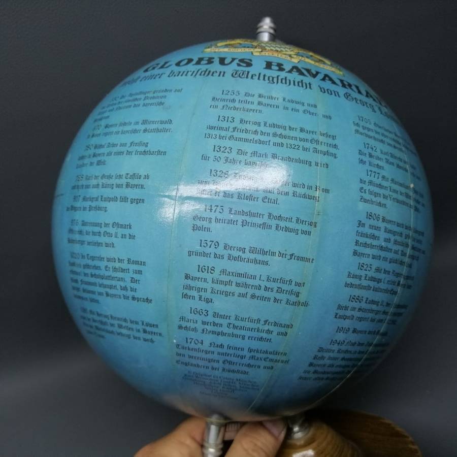 SUPER RARE!!! Original Vintage German History Globe!!! Only Germany On The Globe!!!