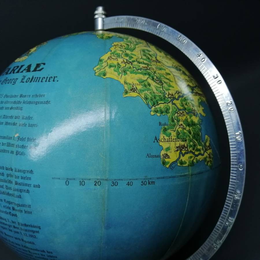 SUPER RARE!!! Original Vintage German History Globe!!! Only Germany On The Globe!!!