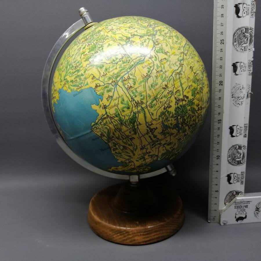 SUPER RARE!!! Original Vintage German History Globe!!! Only Germany On The Globe!!!