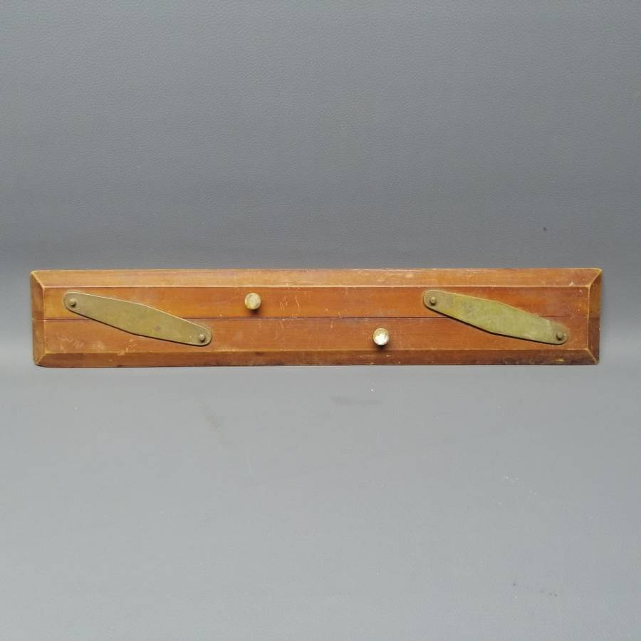 Original Vintage Wood and Brass Parallel Ruler!!!