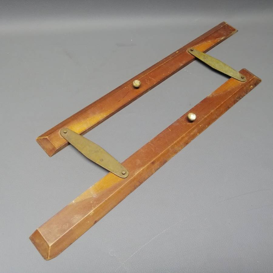 Original Vintage Wood and Brass Parallel Ruler!!!