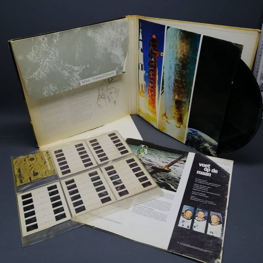 SUPER COOL!!! SUPER RARE!!! Voet op de Maan, LP and Stereo Graph Collection!!!