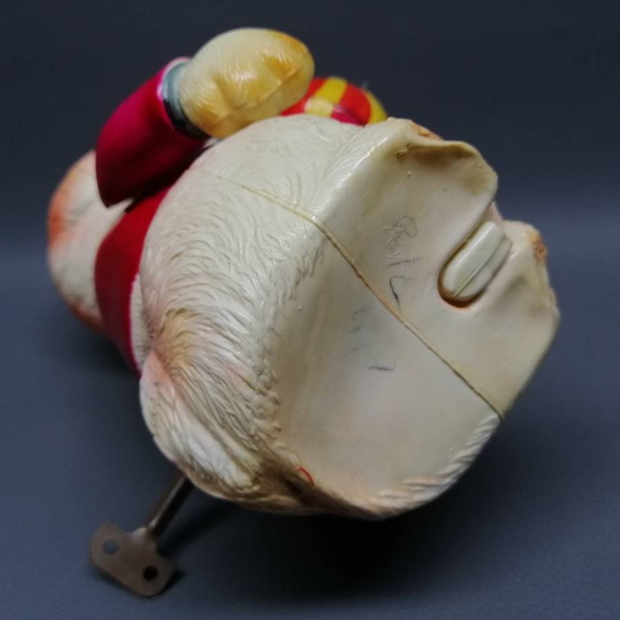 SUPER RARE!!! Original Vintage 1940's Japanese Celluloid Barking Bull Dog Wind Up Doll!!!