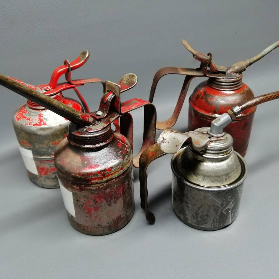 Super Cool!! Original Metal Oil Tin Collection!!! Bid For All!!!
