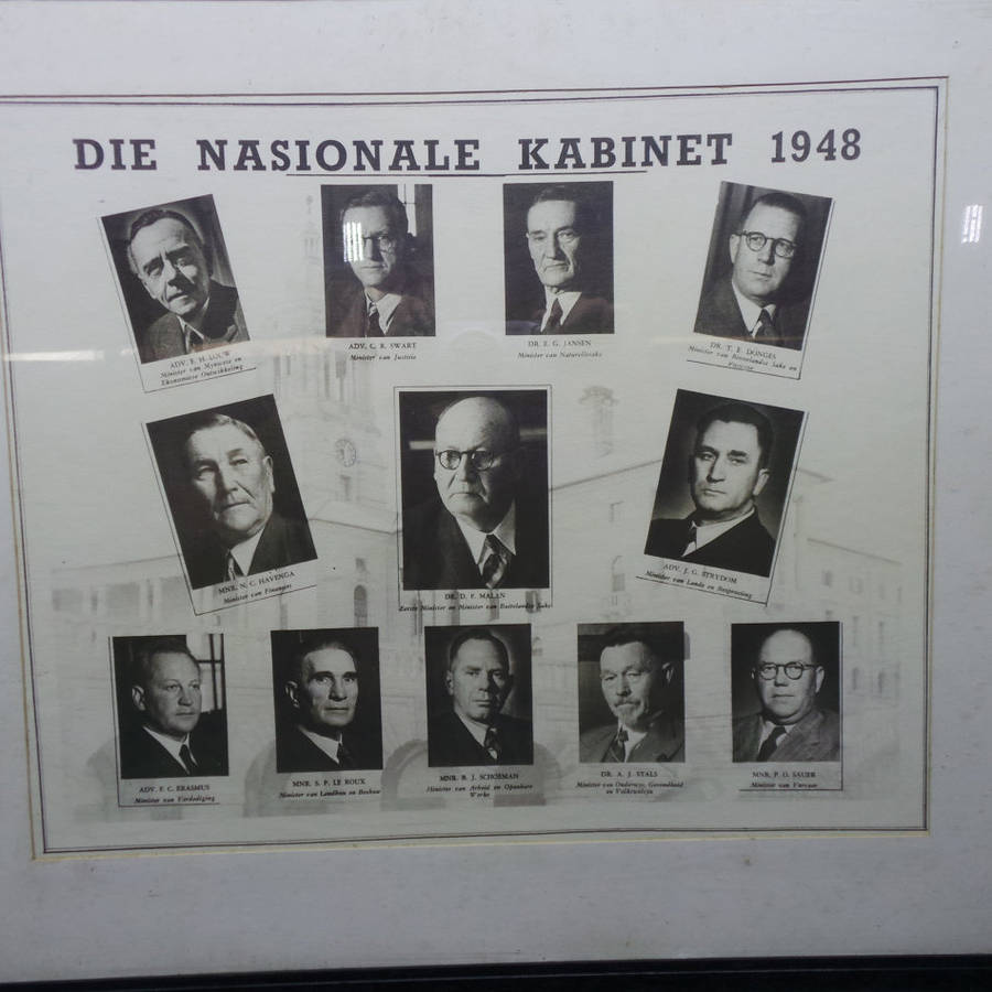 Rare Find!!! Vintage Framed "Die Nationale Kabinet 1948" 650 mm x 550mm
