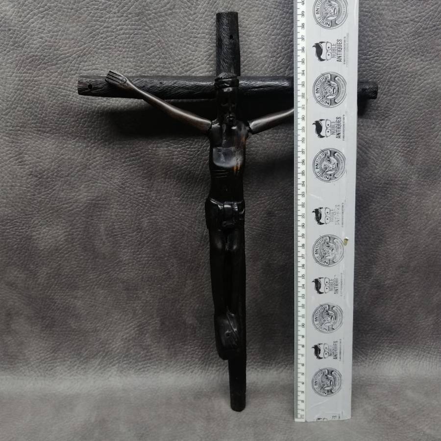 Fantastic!!! Large Detailed Hand Carved Dark Wood Crucifix!!