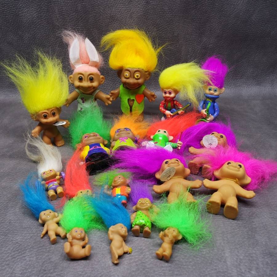 Rare Collection of Original Vintage Troll Dolls!!! Bid For All!!