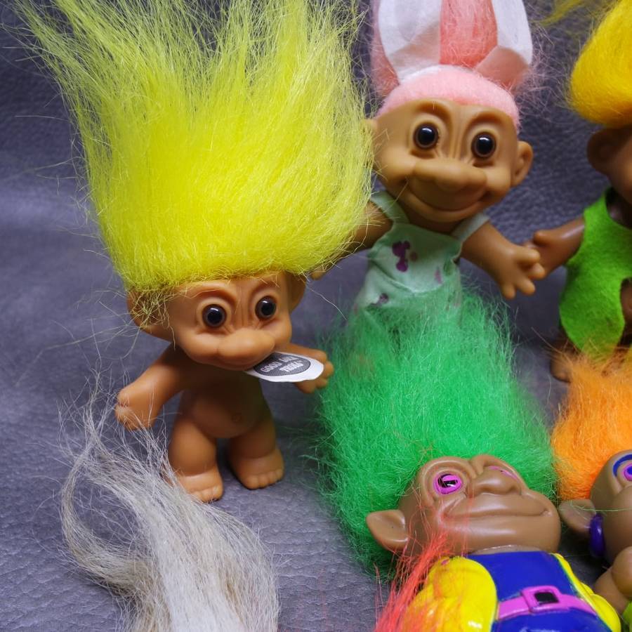 Rare Collection of Original Vintage Troll Dolls!!! Bid For All!!