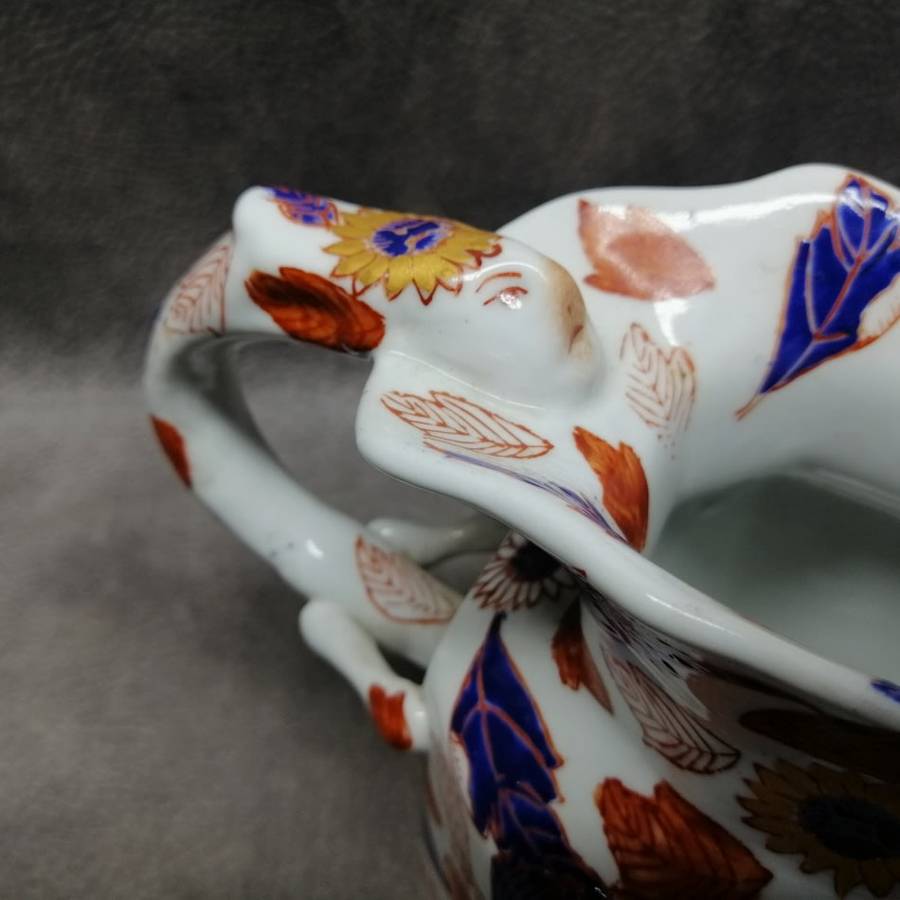 Fantastic!!! Hand Glazed Oriental Serpent Handle Jug!!!