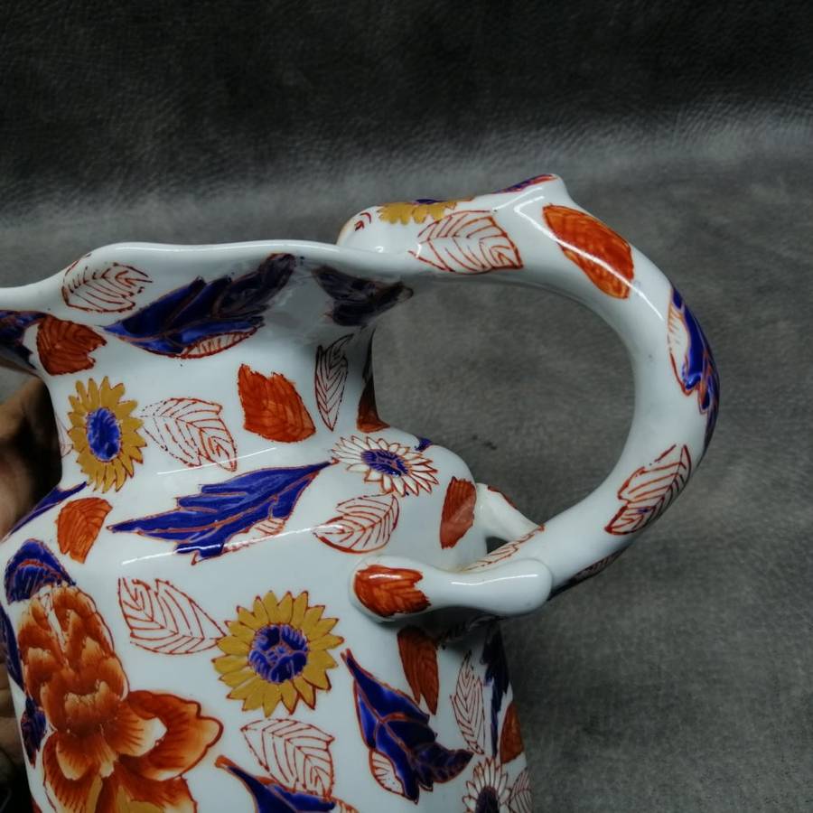 Fantastic!!! Hand Glazed Oriental Serpent Handle Jug!!!