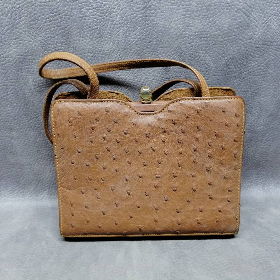 Fantastic!!! Luxury Vintage Ostrich Leather Handbag!!!!!!