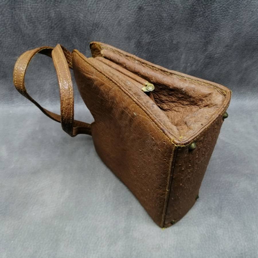 Fantastic!!! Luxury Vintage Ostrich Leather Handbag!!!!!!