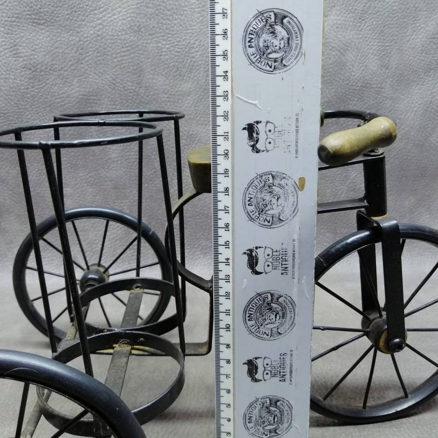 Large Metal and Wood Vintage Bicycle Bottle Carrier!!!