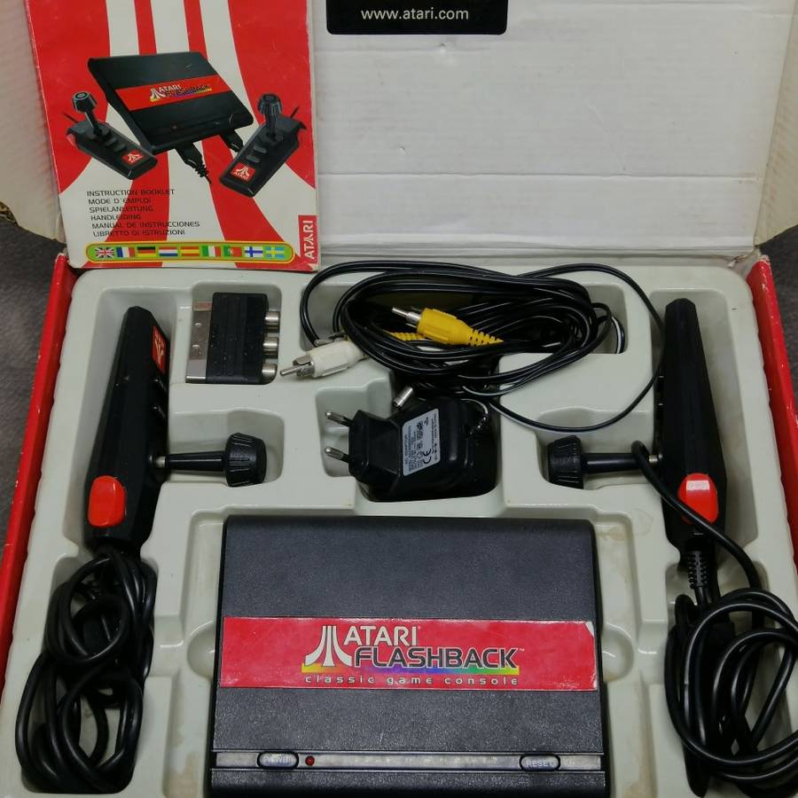 Original Boxed Atari Flashback Game Console and Games!!!