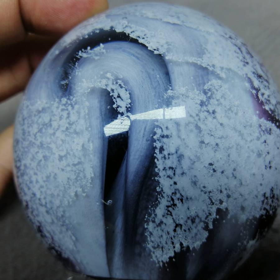 Large Decorative Blown Glass Paperweight!!!