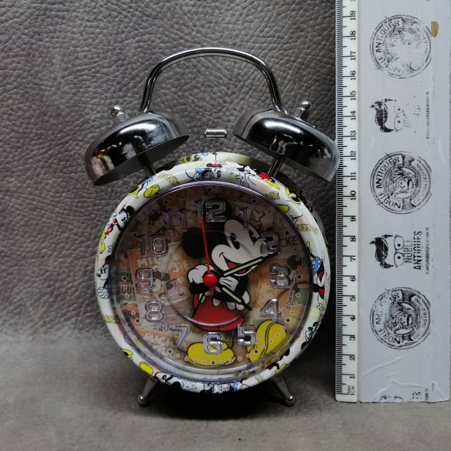Large Original Mickey Mouse Alarm Clock!!! Working!!!