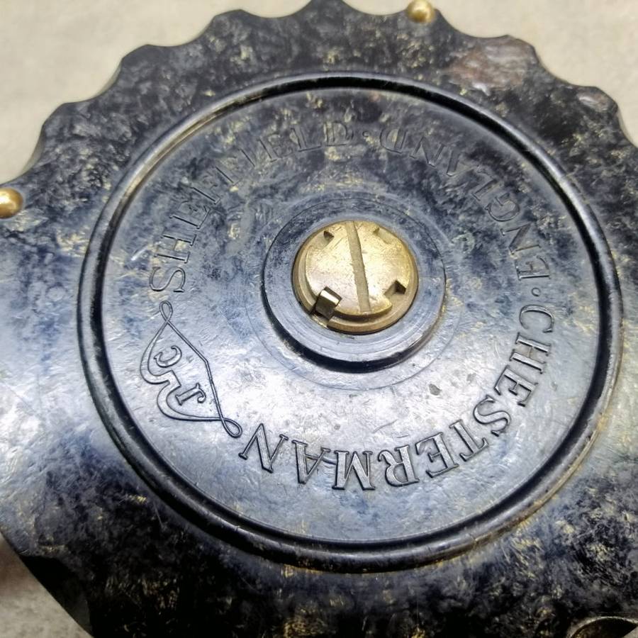 Original Vintage Sheffield Chesterman 50 Foot Bakelite and Brass Measuring Tape!!!