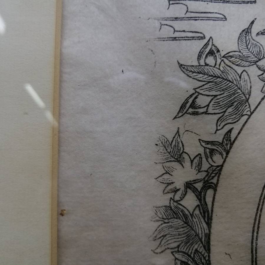 Fantastic!!! Detailed Oriental Mono Block Print on Thin Silk Paper!!! 500mm x 410mm (2)