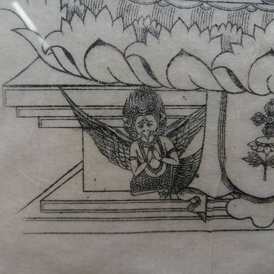 Fantastic!!! Detailed Oriental Mono Block Print on Thin Silk Paper!!! 500mm x 410mm (3)