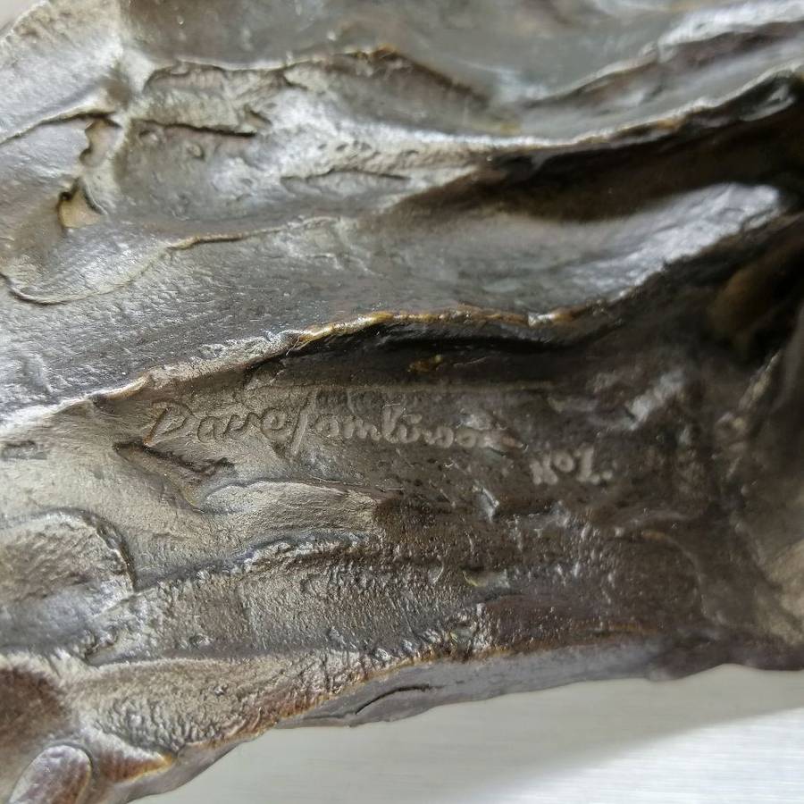 FANTASTIC!!! Solid Bronze David Tomlinson Original No1 Fish Eagle Sculpture!!!