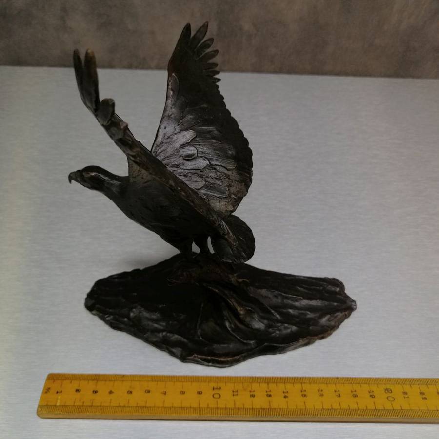 FANTASTIC!!! Solid Bronze David Tomlinson Original No1 Fish Eagle Sculpture!!!