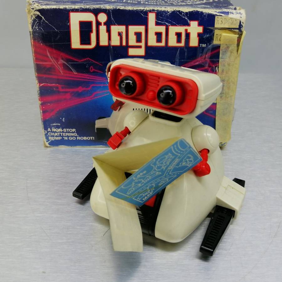 SUPER RARE!!! Original 1984 Boxed, Working, TOMY Dingbot No.5400!!!